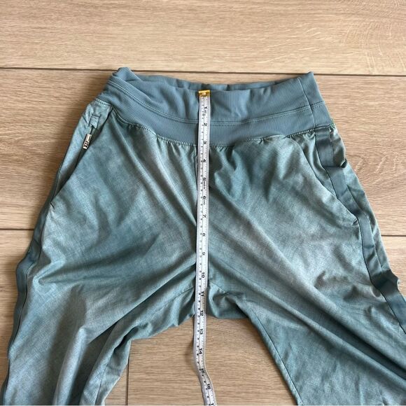 Athleta Nolita Slim Tapered Printed Crop Pant Size 4 Green - Picture 9 of 12